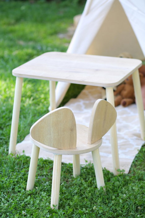 Hanah Home Mickey One Chair Set - Marrón